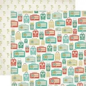 Papel para scrapbooking Echo Park Radios