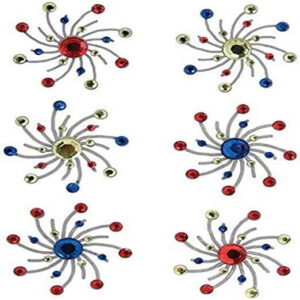 Sparklers Swirl Burst Brads