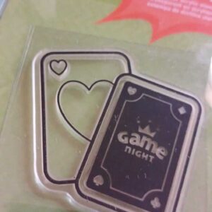 Carimbo clear stamp Imaginisce game love