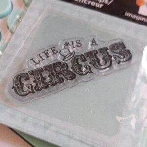 Carimbo clear stamp Imaginisce circus