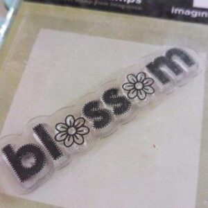 Carimbo clear stamp Imaginisce blossom