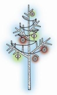 Carimbo clear stamp Imaginisce Tree